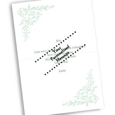 Abstract Leave Foliage Apology Card