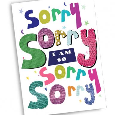 BIG I am So Sorry Apology Card (Extra Large)
