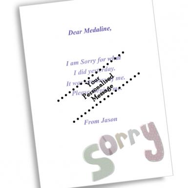 BIG I am So Sorry Apology Card (Extra Large)