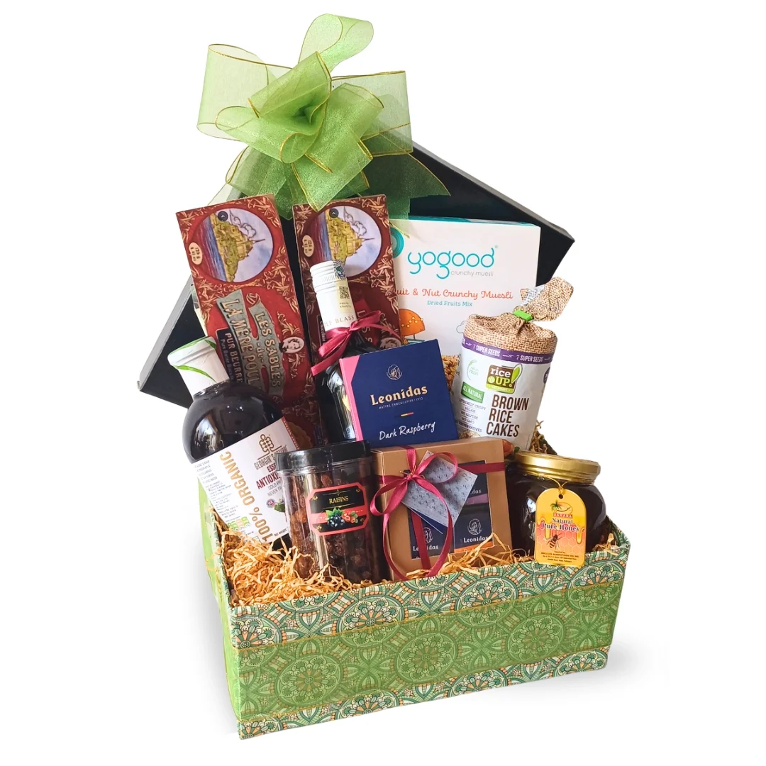 Mont Kiara Reserve Wine and Gourmet Hamper with Wolf Blass Wine, Leonidas Chocolates and Gourmet Treats Malaysia