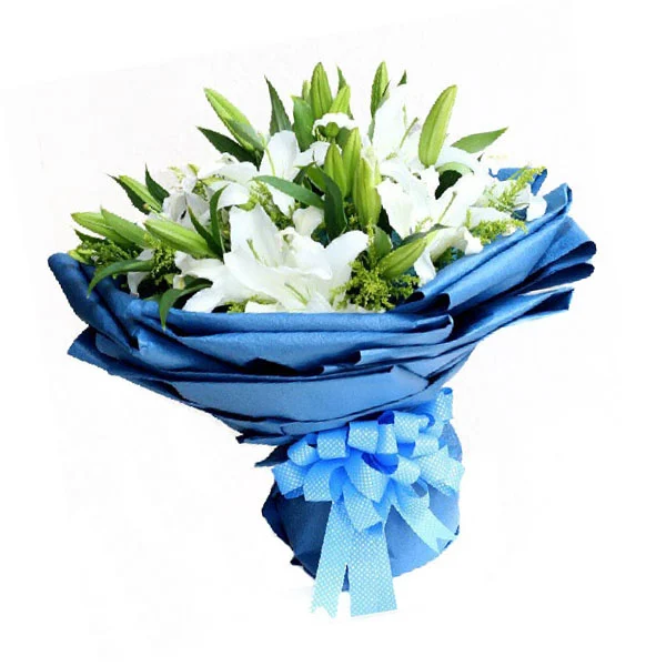 White Fragrant Casablanca lily Lilies bouquet by Giftlab Malaysia